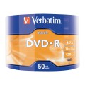 VERBATIM DVD+R 4.7GB 16X 50pack matte silver/AZO cake box